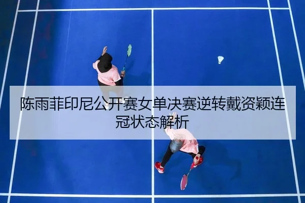 陈雨菲印尼公开赛女单决赛逆转戴资颖连冠状态解析